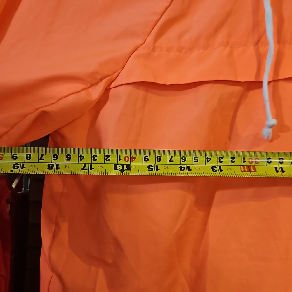 High Visibility running top, high vis runners coverup neon orange jogging, sport - Picture 9 of 11